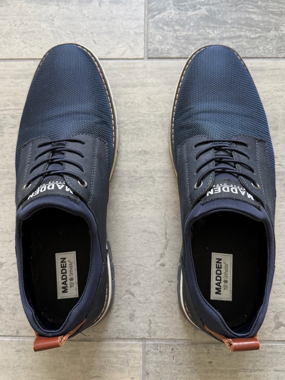 Steve Madden Men's Navy Casual Slip-On Style Sneakers
